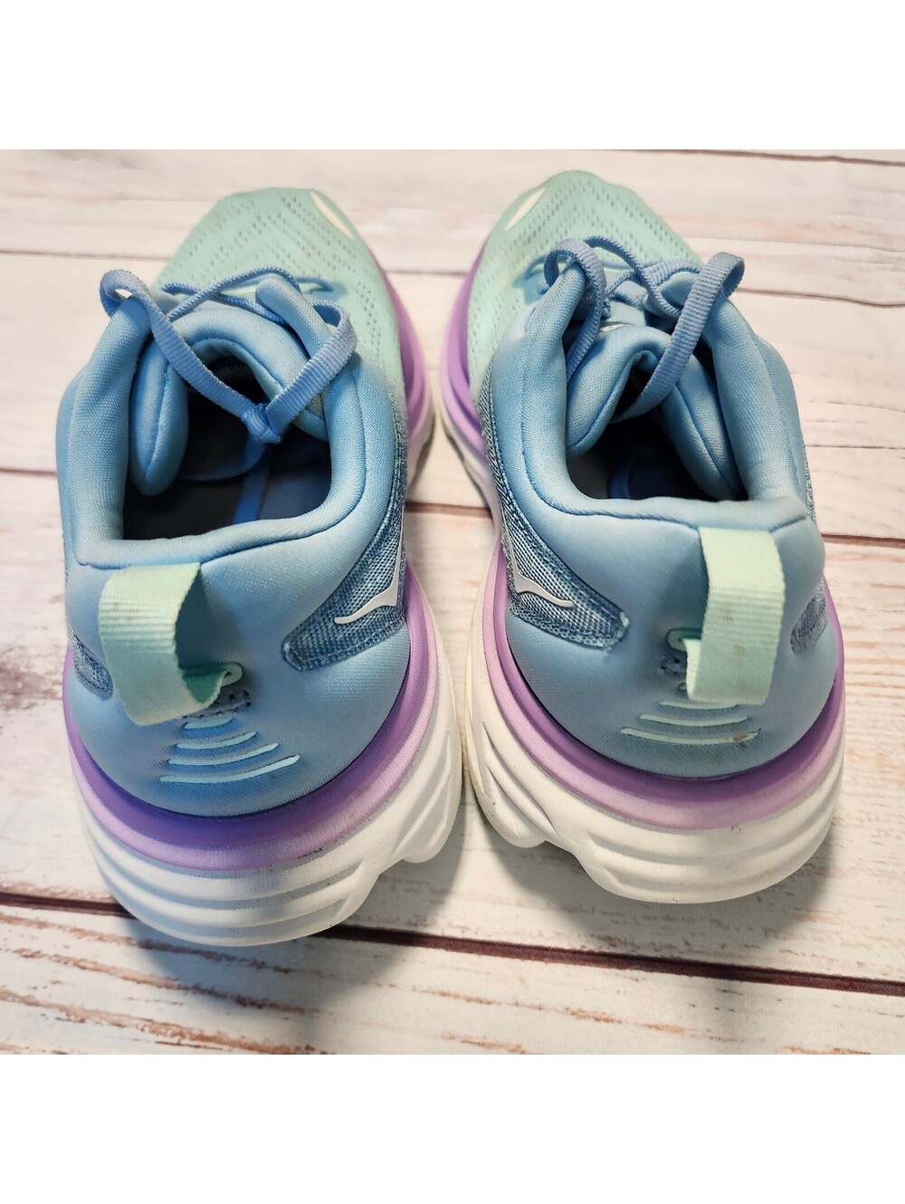Hoka Bondi 8 Women's Running Shoes Size 9.5B Blue Purple - Picture 9 of 12